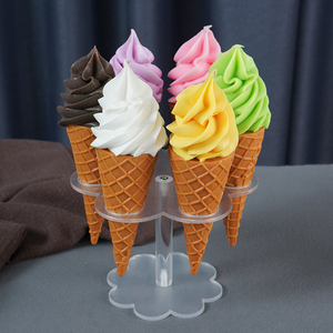 仿真冰淇淋模型脆皮蛋筒甜筒冰激凌拍摄道具奶茶店摆台儿童玩具