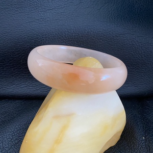 匠心玉轩新疆地表籽料金丝玉花彩手镯彩玉手镯