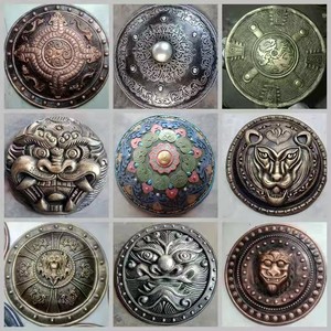 仿中国古代士兵盾牌古装演出拍摄道具将军酒吧密室布景兵器道具盾