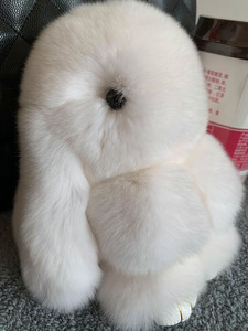 装死兔正版獭兔毛真毛