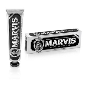意大利玛尔斯Marvis薄荷牙膏美白清喉利咽清口气臭去烟渍去黄85ml