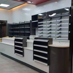 美宜佳超市便利店收银台现代简约全钢收银台烟酒柜大理石台面现货