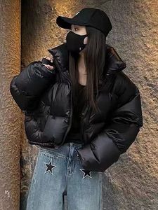 羽绒服女短款冬季韩版立领时尚高级感小个子加厚棉衣袄面包服外套