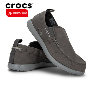 crocs卡骆驰低帮乐福鞋男鞋2023夏季新款透气一脚穿休闲鞋运动鞋