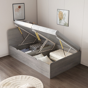 1米箱体床现代简约一米二单人床可储物收纳榻榻米床小户型定制床