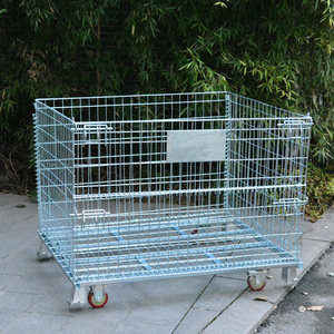 仓储笼车 储物蝴蝶笼 折叠地笼 周转仓储货架笼 铁丝网车 发货车
