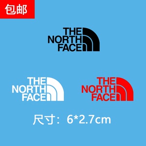 包邮北面tnf潮牌印花烫贴无胶边白墨热转印布贴烫画胶印烫标pu膜