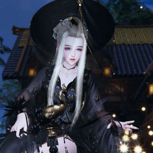 剑网3剑三谪仙盒子黑金孔雀 谪仙远怀英菲明江情思衣服帽子黑白发