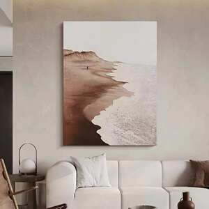 纯手绘油画北欧抽象客厅装饰画立体极简玄关挂画现代简约餐厅壁画