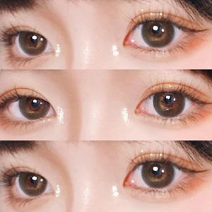 花房姑娘美瞳正品年抛女大直径14.5美瞳仙本棕色自然半年抛艾魅em