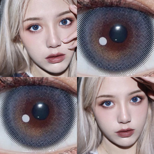 奶包蓝美瞳小地球年抛女小直径混血蓝欧美cos隐形眼镜香蜜美乐菲k