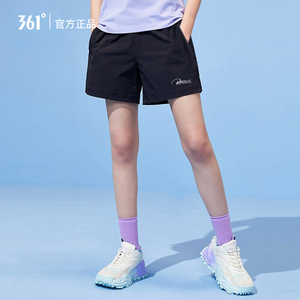 361运动短裤女夏季轻薄款速干健身跑步黑色宽松直筒简约女士裤子