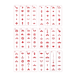 花钿镂空模板手绘眉心贴汉服古装额头贴古风印花纹身中国风印章