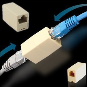 家庭办公室工程设备网络网线连接器直通连接头延长接头直接头
