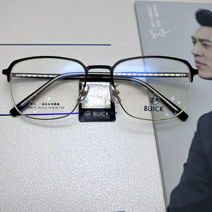 专柜BUICK/别克板材超轻近视眼镜架商务休闲新款式镜框男