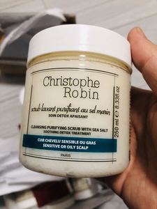 英淘现货Christophe Robin CR 海盐头皮舒缓洁净洗发膏  250ML 40