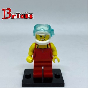 乐高桌游系列人仔 红衣女性潜水员 lego game010 40161
