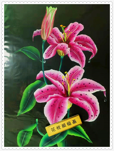 丙烯彩绘卡纸怎么画排笔彩绘丙烯颜料套装美术用品专业墙绘专用