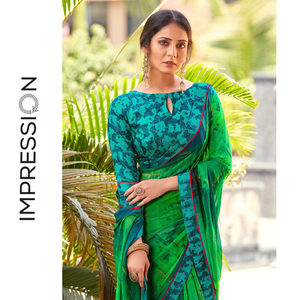 2021秋新款印度纱丽乔其纱异域风服装女式民族风印花气质莎莉8款