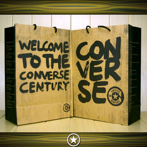 匡威 converse 涂鸦板 牛皮纸袋 手提袋 包装袋子 大号