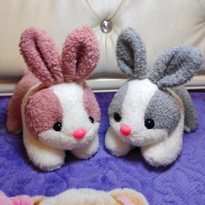 新款兔子公仔仿真趴趴兔毛绒玩具婚庆抛洒礼物儿童卡通小兔兔玩偶