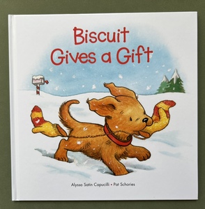 亏甩 小饼干狗送礼物 大开本biscuit gives a gift 英文原版绘本