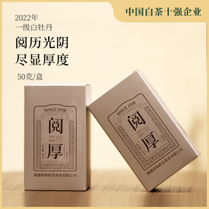 【新茶上市】政和白茶2022年花香白牡丹散茶明前茶叶礼盒装50g