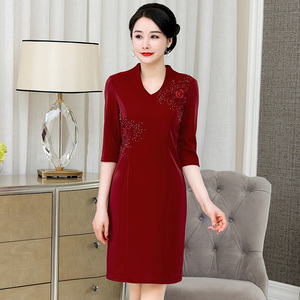 结婚礼妈妈礼服新娘父母亲中年喜婆婆婚宴装丈母娘高贵年轻洋气夏