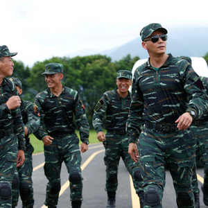 正品全新虎斑迷彩夏季迷彩作训服速干蛙皮服特种兵训练服套装男