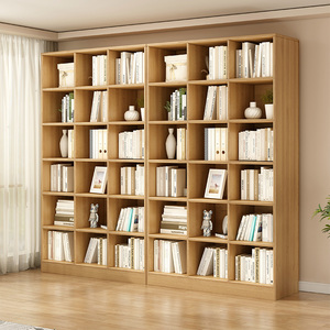 书架一体靠墙格子柜方格柜落地客厅置物架柜子储物柜展示柜书柜