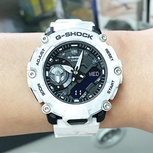 卡西欧雪地迷彩ga-2200gc-7a/gma-s2200m/skl-4a运动防水石英手表