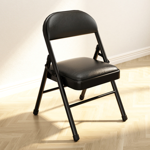 折叠椅子简易便携靠背椅办公会议培训椅舒服久坐宿舍餐椅家用凳子