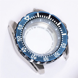 44手表精工改装壳适用NH36/NH35机芯精钢不锈钢表壳套装手表配件