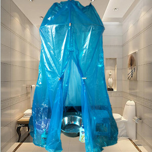 浴罩冬天家用洗澡保暖浴室泡澡沐浴塑料保温罩加厚浴帐简易圆形