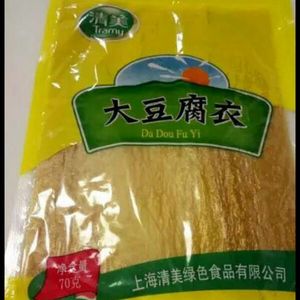 清美大豆腐衣干货豆腐皮正宗上海特产清美食品非转基因大豆净70克