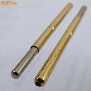 P125-J小圆头测试探针 铜料金手指探针 圆头光头弹簧针 1.7MM弹针