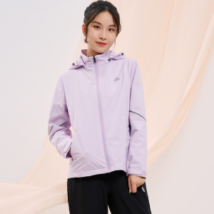 匹克风衣女2022年春季新款连帽梭织运动休闲户外防风外套f2221132