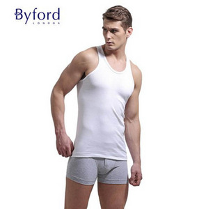 byford佰富/百富男士背心棉针织打底背心纯棉无缝内衣汗衫mw820