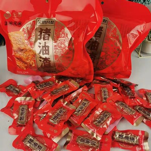 新品金恩凡提猪油渣458g香脆香酥猪肉渣脂条粕温州特产礼袋装包邮