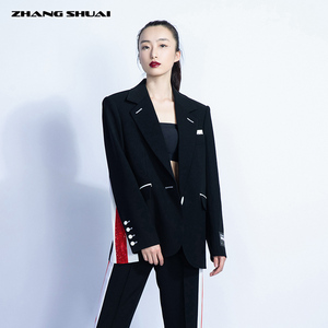 00crystalwang2010淘宝张帅 明星御用设计师品牌 条纹西装