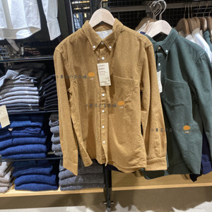 20款国内代购无印良品muji 男式 新疆棉 法兰绒 纽扣领衬衫
