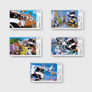 中国邮政 2022-18 黑猫警长邮票套票可邮寄全新中国邮政动画系列
