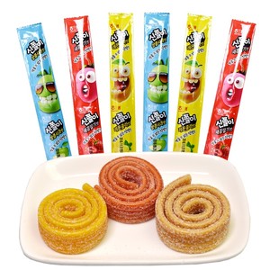 韩国进口海太长舌头软糖24g袋装柠檬可乐酸甜糖果儿童零食品120支
