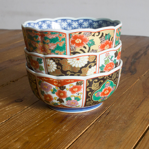 吾山窑日本原装进口餐具有田烧陶瓷碗日式家用钵碗汤碗古伊万里风