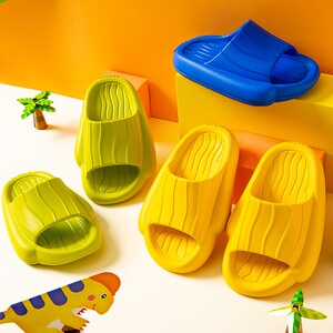 日本代购仙人掌儿童拖鞋夏室内浴室软底防滑男女童舒适可爱凉拖鞋