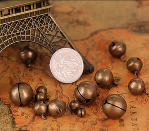 复古铃铛 铜质古青铜铃铛DIY饰品配件 青铜吊坠6-25毫米铃铛