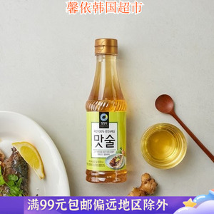 韩国进口食品 清净园料酒除腥味除肉膻味复合调味料410ml