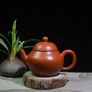 思婷壶潮州朱泥章氏储氏手拉壶全手工潮汕工夫家用小泡茶壶110ml