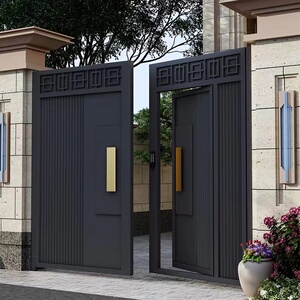 中式大门庭院铁门