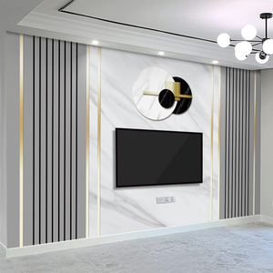 新款竹木纤维集成墙板电视机背景墙客厅卧室现代简约轻奢风护墙板